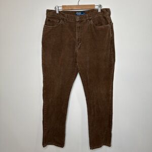 Polo‎ Ralph Lauren Corduroy Pants Men's 36x34 Brown Cotton Classic Preppy Office
